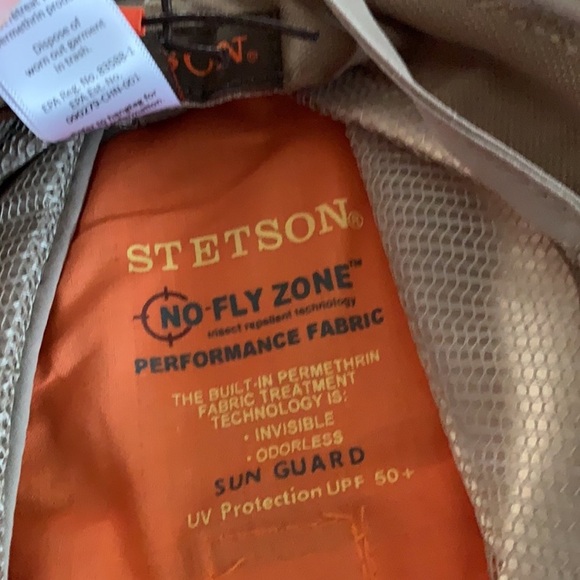 Stetson no fly zone performance hat sun guard new nwot - Picture 5 of 6